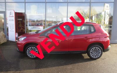 peugeot 2008 rouge vendu
